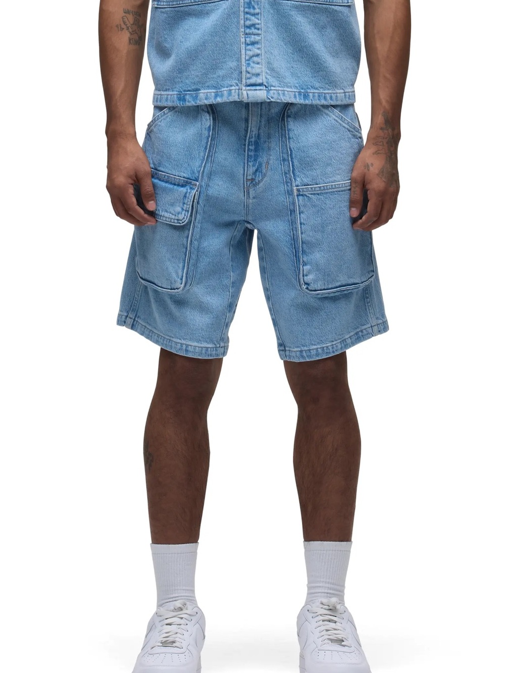 $225 NWT Hudson Jeans Industry Cargo Shorts in Hazy Sz 32